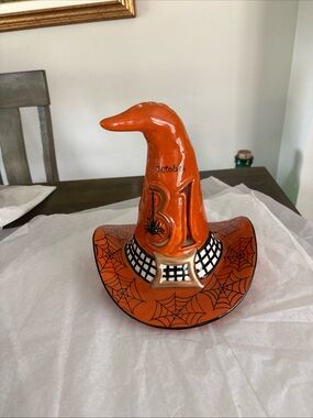 Blue Sky Orange Halloween October 31 Witch Hat